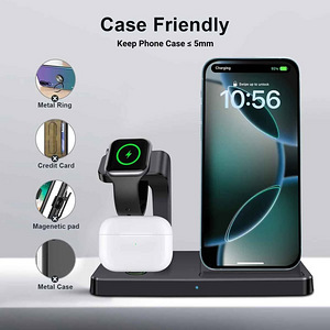 3in1 Fast Wireless Charger Station Dock For Samsung,Apple (3 фото из 10)
