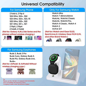 3in1 Fast Wireless Charger Station Dock For Samsung,Apple (7 фото из 10)