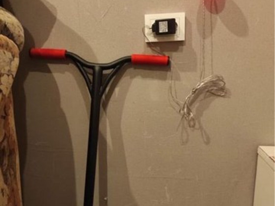 Trikiga tõukeratas heas seisukorras