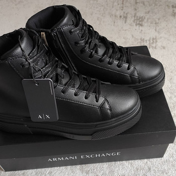 Armani Exchange платформенные кроссовки