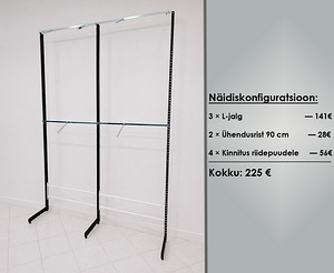 Modulaarne metallriiul: müük elementide kaupa (4 foto / 5)