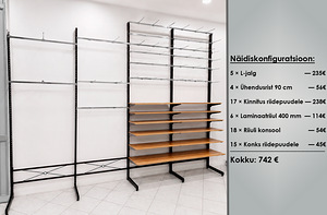 Modulaarne metallriiul: müük elementide kaupa (2 foto / 5)