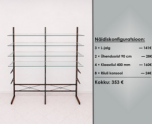 Modulaarne metallriiul: müük elementide kaupa (3 foto / 5)