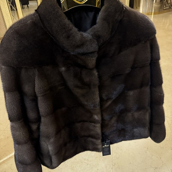 Mink jacket chocolate