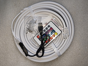 LED-neoonvalgusriba 5V RGB LED 4 ja 5m (8 foto / 8)