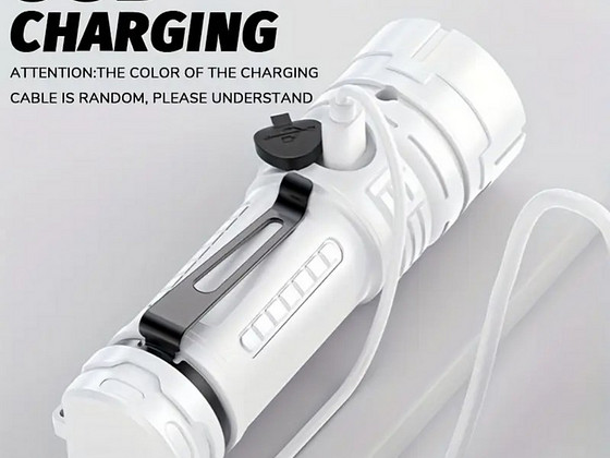 3 LED USB laetav LED taskulamp USB-pordiga.