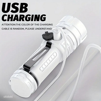 3 LED USB laetav LED taskulamp USB-pordiga.