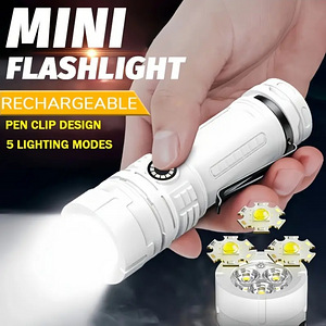 3LED USB перезаряжаемый светодиодный фонарик с USB-портом. (3 фото из 10)