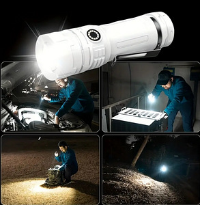 3LED USB перезаряжаемый светодиодный фонарик с USB-портом. (7 фото из 10)