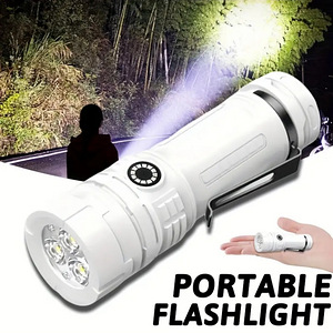 3LED USB перезаряжаемый светодиодный фонарик с USB-портом. (9 фото из 10)