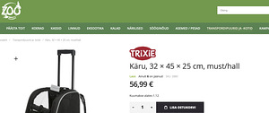 Ratastel transpordikott Trixie (8 foto / 8)