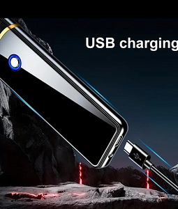 Перезаряжаемая электрическая USB-зажигалка без пламени. (8 фото из 8)