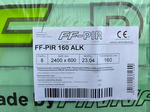 PIR soojustusplaat 160 mm – FF-PIR ALK – isolatsioon / penop (2 foto / 2)