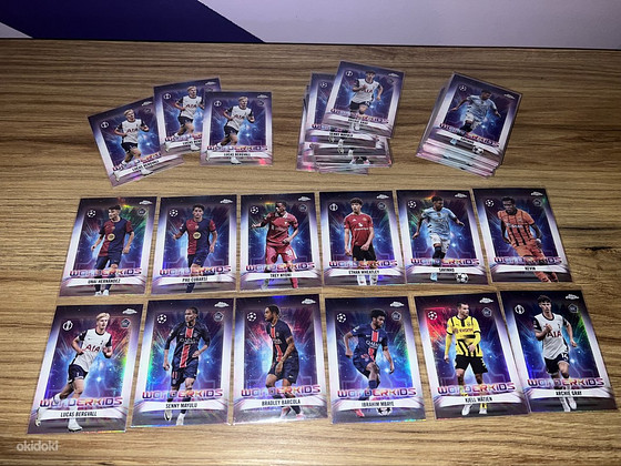 Футбольные карточки Topps Chrome 2024/25 Wonderkids, Golazo