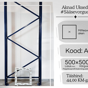 Пластиковые окна 500×500 — 44.00 € → 33.00 € (№ A1) Окно