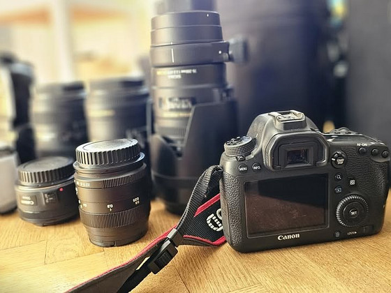 Canon 6D + 5 objektiivi, 2 välku