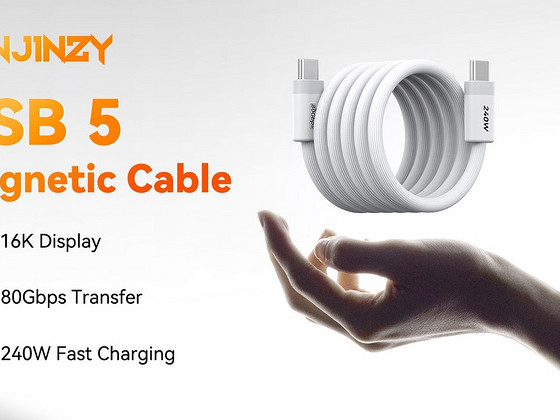 SANJINZY Gen2 240W Magnetic USB 5 Cable (1.0 m)