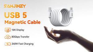 SANJINZY Gen2 240W Magnetic USB 5 Cable (1.0 m) (1 фото из 5)