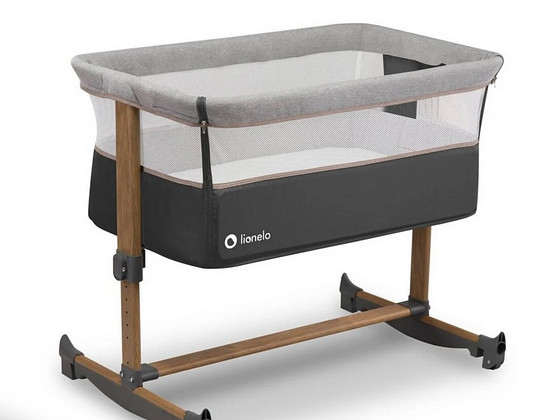 Lionelo Leonie 3-in-1 voodi, hall/kivi