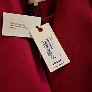Uus Ted Baker roosa mantel (2 foto / 2)