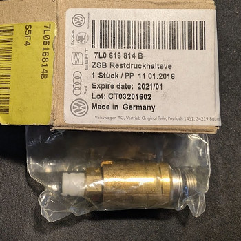 Õhkpadja suruõhuklapp Audi Porsche VW 7L0 616 814 B