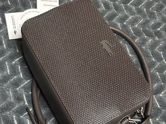 Lacoste brown leather bag