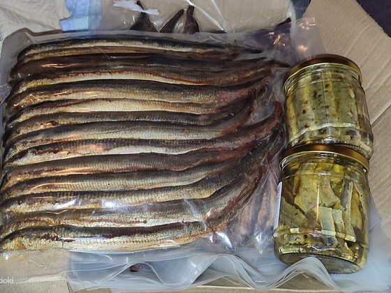 МИНОГА маринованная, Хвостики Миноги маринованные, Минога ко