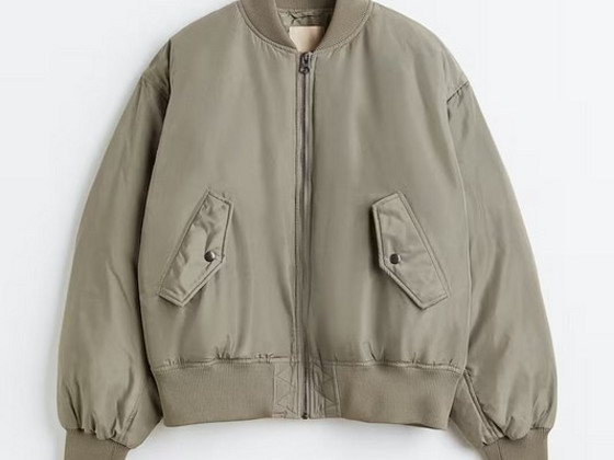 Bomber jacket hm xs oversize down feather