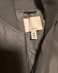 Bomber jacket hm xs oversize down feather (4 фото из 7)