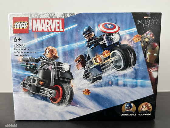 Lego Черная Вдова и Капитан Америка мотоциклы 76260