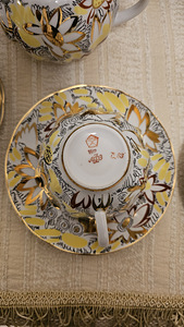 Antiikne teekomplekt "Kuldsed karikakrad" (4 foto / 7)