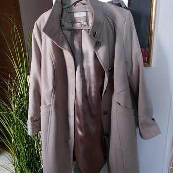 Светло-бежевое пальто Wallis размер L XL 44 46