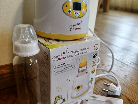 Подогреватель для бутылочек и детское питание Beuer + бутылочка KIDSME