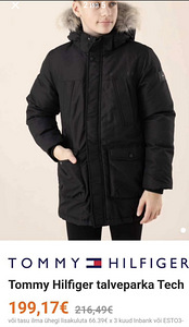Uueväärne Tommy Hilfigeri talveparka (2 foto / 5)