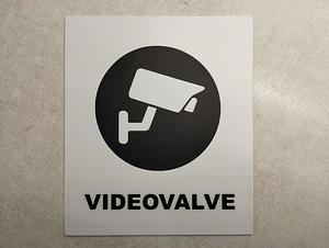 Табличка "Videovalve" (1 фото из 1)