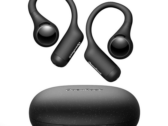 OpenRock S2 Open-Ear Air Conduction Sport Earbuds , Black