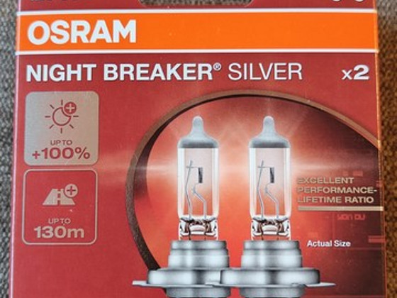 OSRAM H7 NIGHT BREAKER SILVER PIRNID autolambid