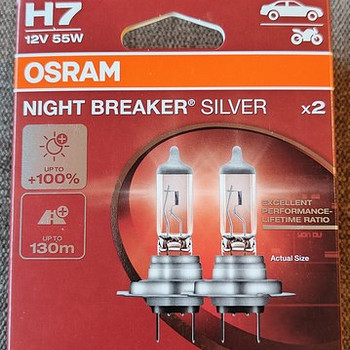 OSRAM H7 NIGHT BREAKER SILVER PIRNID autolambid
