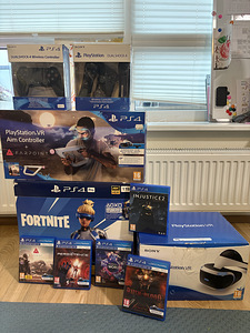 PS4 Pro 1 TB + PSVR + Aim + 2 pulti + mängud (1 foto / 6)