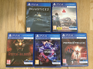 PS4 Pro 1 TB + PSVR + Aim + 2 pulti + mängud (5 foto / 6)