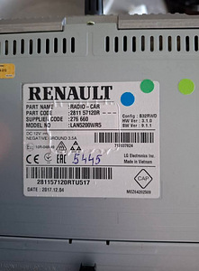 Renault orginaal ekraan (2 foto / 3)