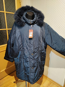Uus talvejope (suurus 70/72), 5XL-6XL. Kapuutsil eemaldatav naturaalne karv. (2 foto / 2)