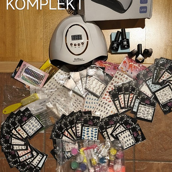LED LAMP Küünetarvikute komplekt koos lambiga 100 osaline
