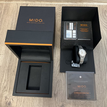 Mido Belluna Automatic White with daimonds,UUS!!
