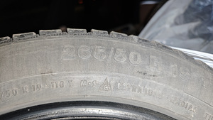 Müüa kasutatud Continental talverehvid 256/50/19 (2 foto / 3)