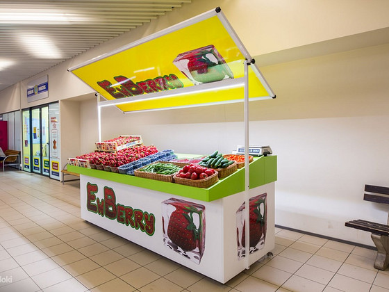 Marja müügi lett - kiosk, Sise- ja Välikiosk