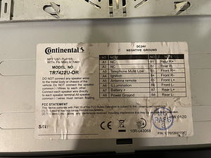 Continental RADIO USB MP3 WMA 24V Car TR7422U-OR (3 foto / 3)