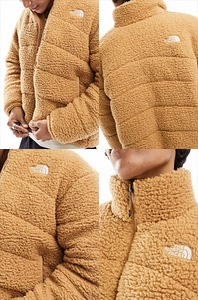 The north face пуховик XS коричневый (2 фото из 3)
