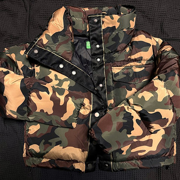 Benetton down feather puffer jacket oversize xs