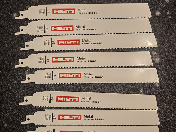 HILTI пилки для сабельной пилы 10 шт. Новые!!!